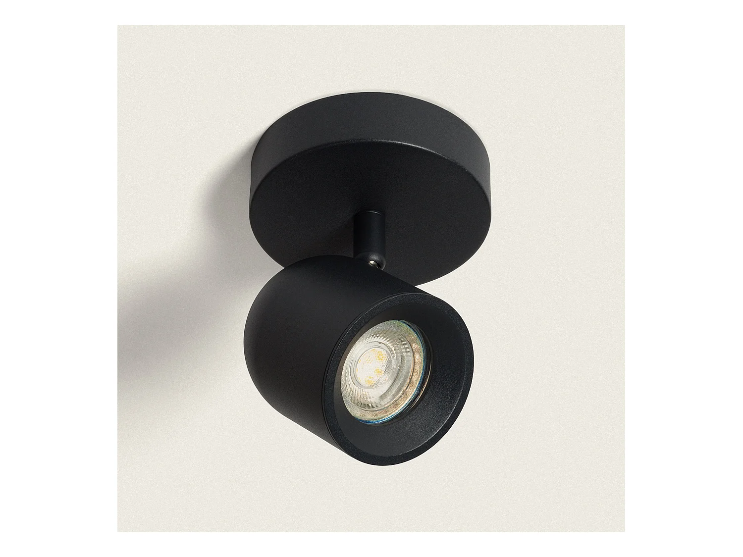 Applique Orientable Aluminium Caleb 1 Spot Noir