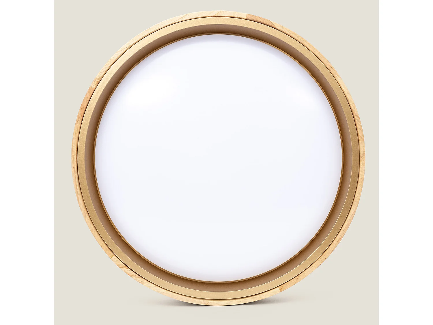 Plafoniera LED 24W Circolare Metallo Ø400 mm Lunder Oro