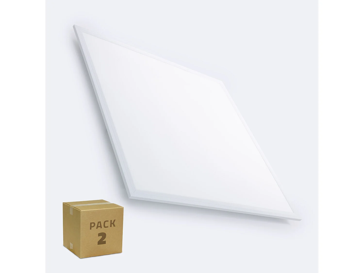 Pack de 2 Panel LED 60x60 cm 40W 4000lm 3000K LIFUD Blanco Cálido Pack de 2