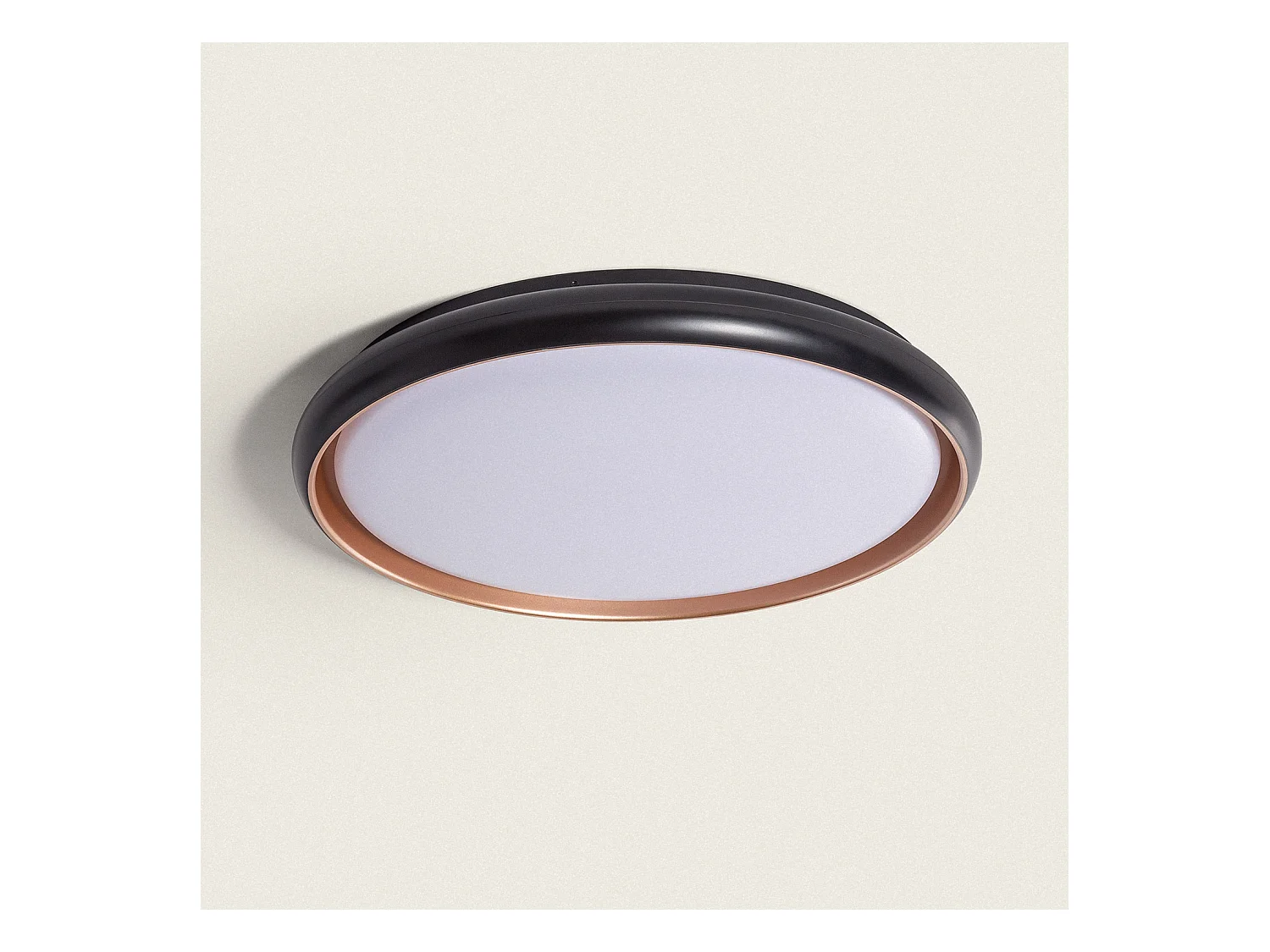 Plafoniera LED 36W Circolare Ø510 mm CCT Selezionabile Rayan Nero