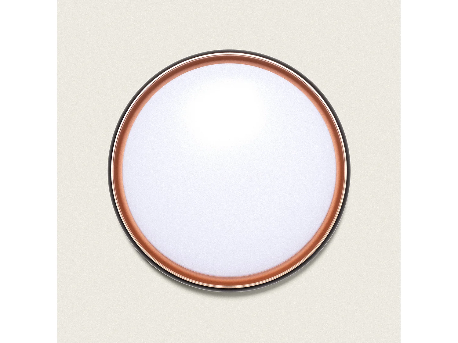 Plafonnier LED 36W Rond Ø510 mm CCT Sélectionnable Rayan Noir