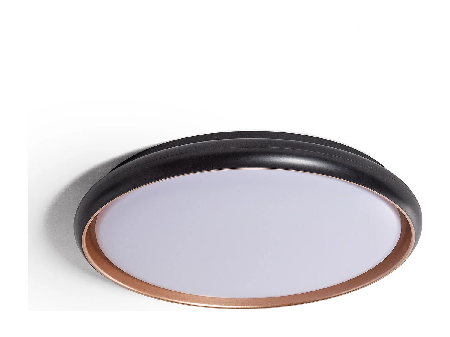 Plafoniera LED 36W Circolare Ø510 mm CCT Selezionabile Rayan Nero