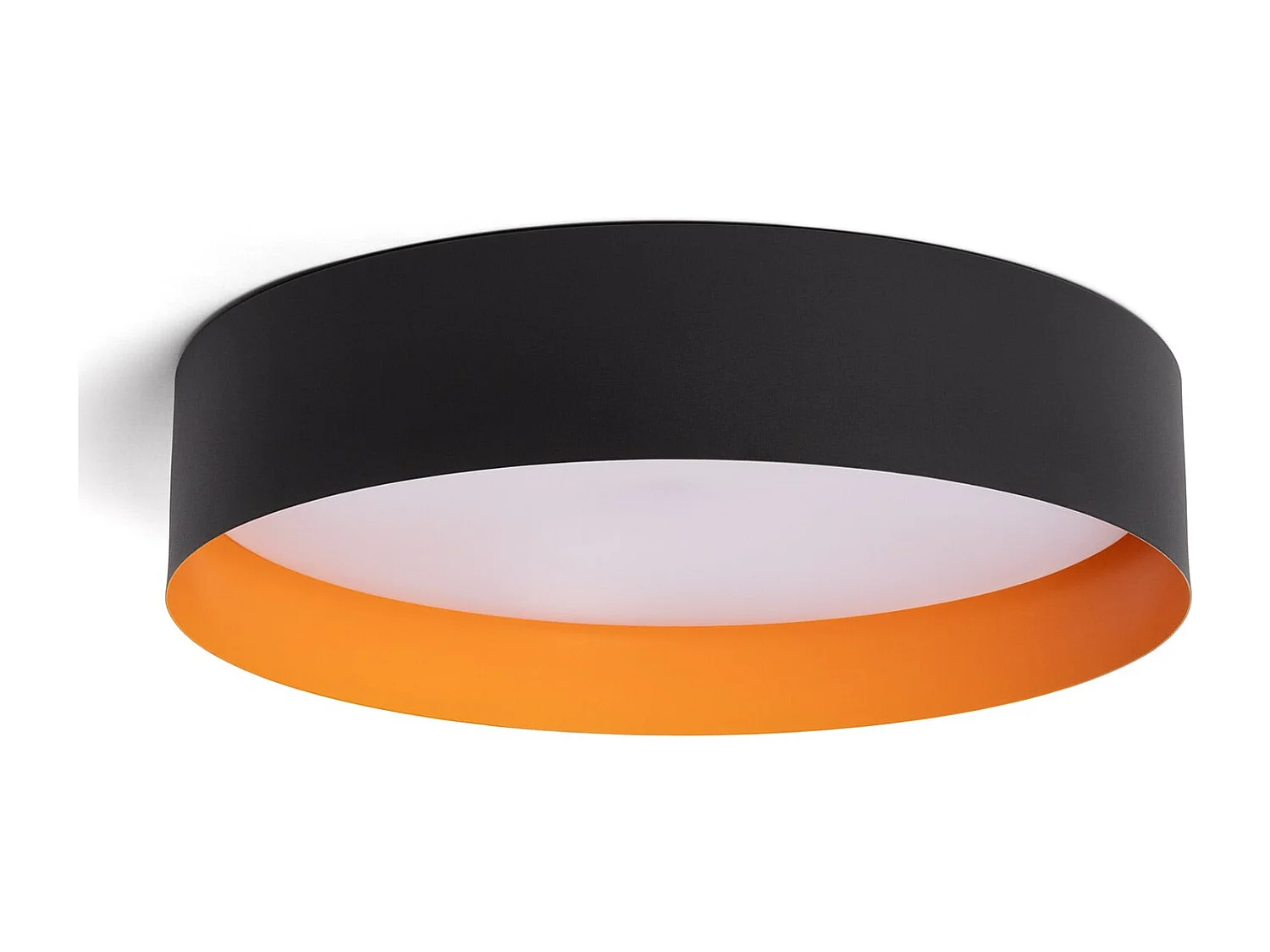 Plafoniera LED da 40 W in Acciaio Talagapa L, Ø 500 mm Nero