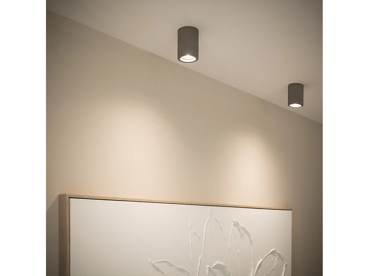 Plafonnier Ciment Medan Gris