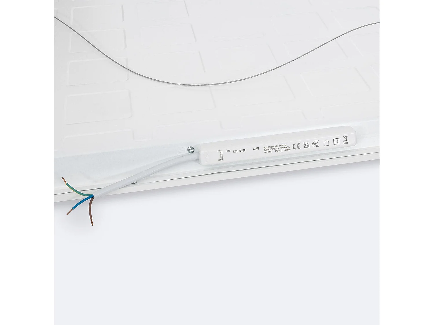 Panel LED 60x60cm 40W 4800lm Estanco IP65 Solid No Flicker 6000K Individual Blanco Frío