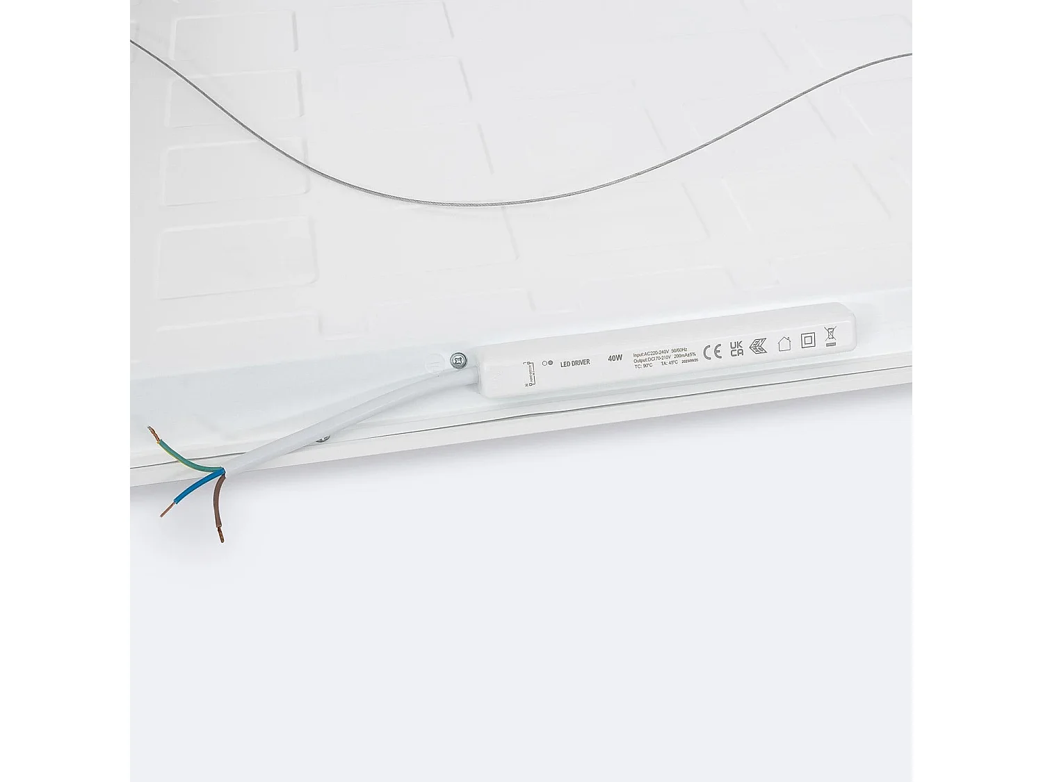 Panel LED 60x60cm 40W 4800lm Estanco IP65 Solid No Flicker 6000K Individual Blanco Frío