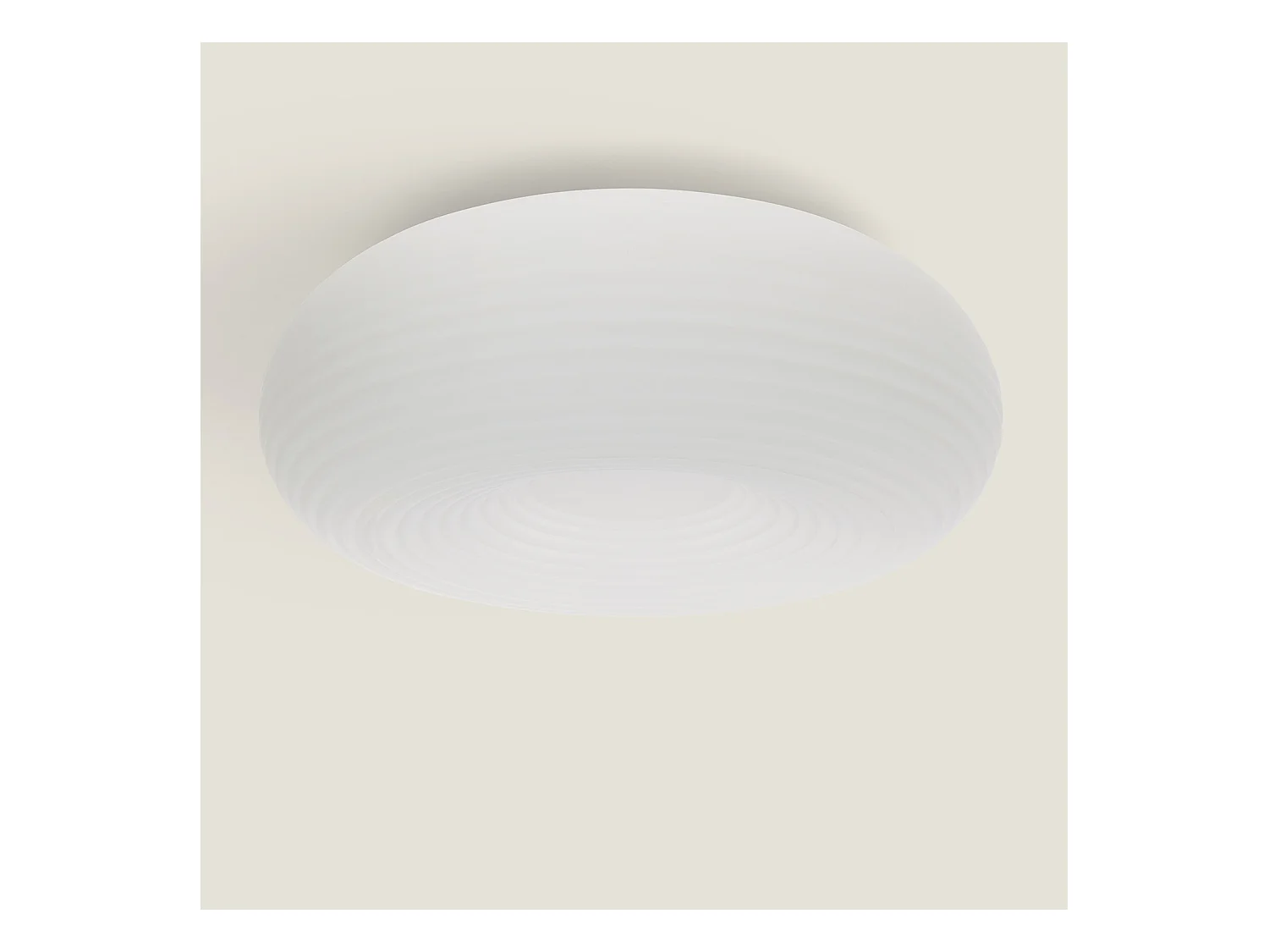 Plafonnier LED 48W Rond Métal Ø500 mm Junai  Blanc
