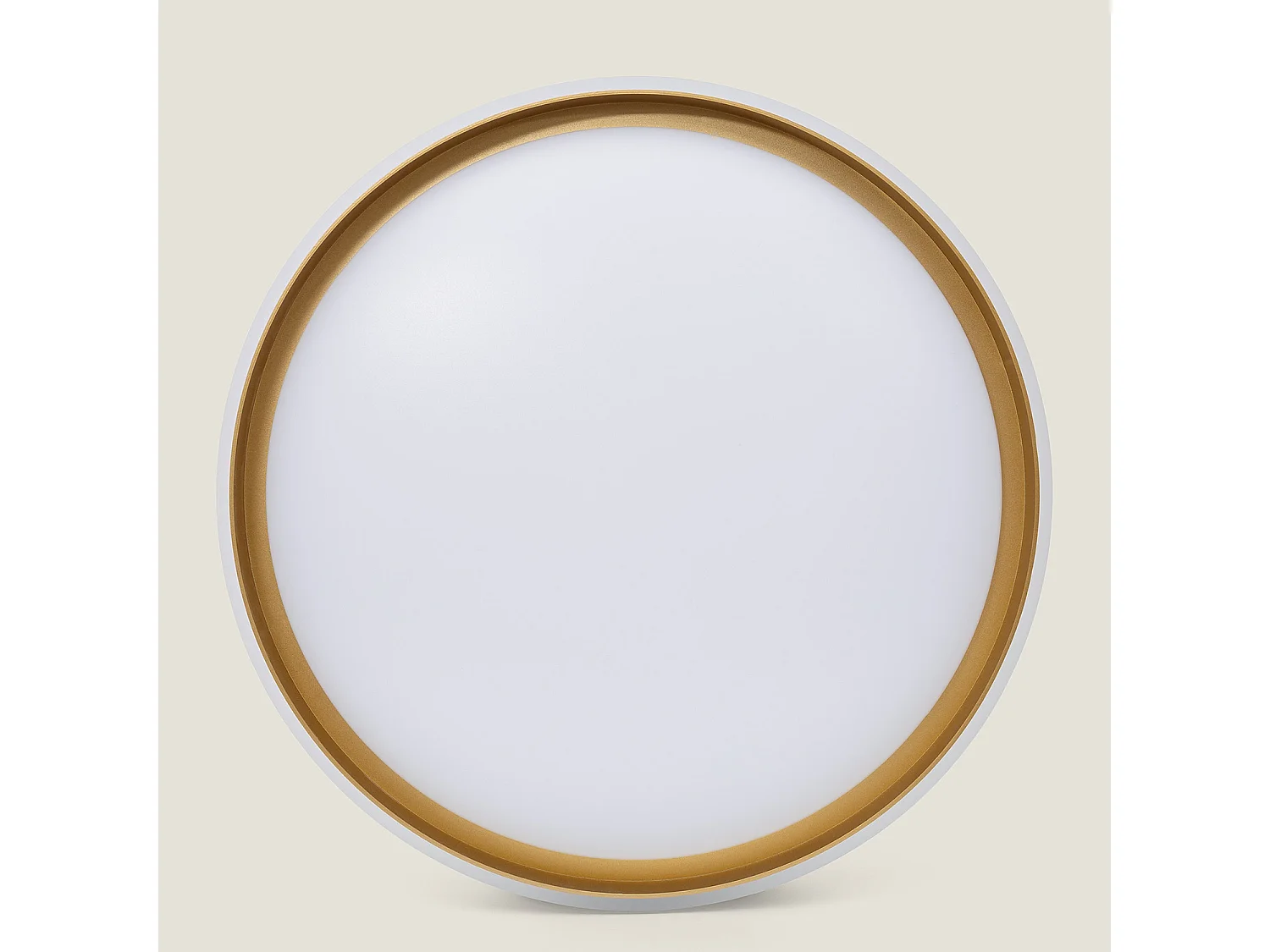 Plafonnier LED 24W Rond Métal Ø400 mm Marstal Doré