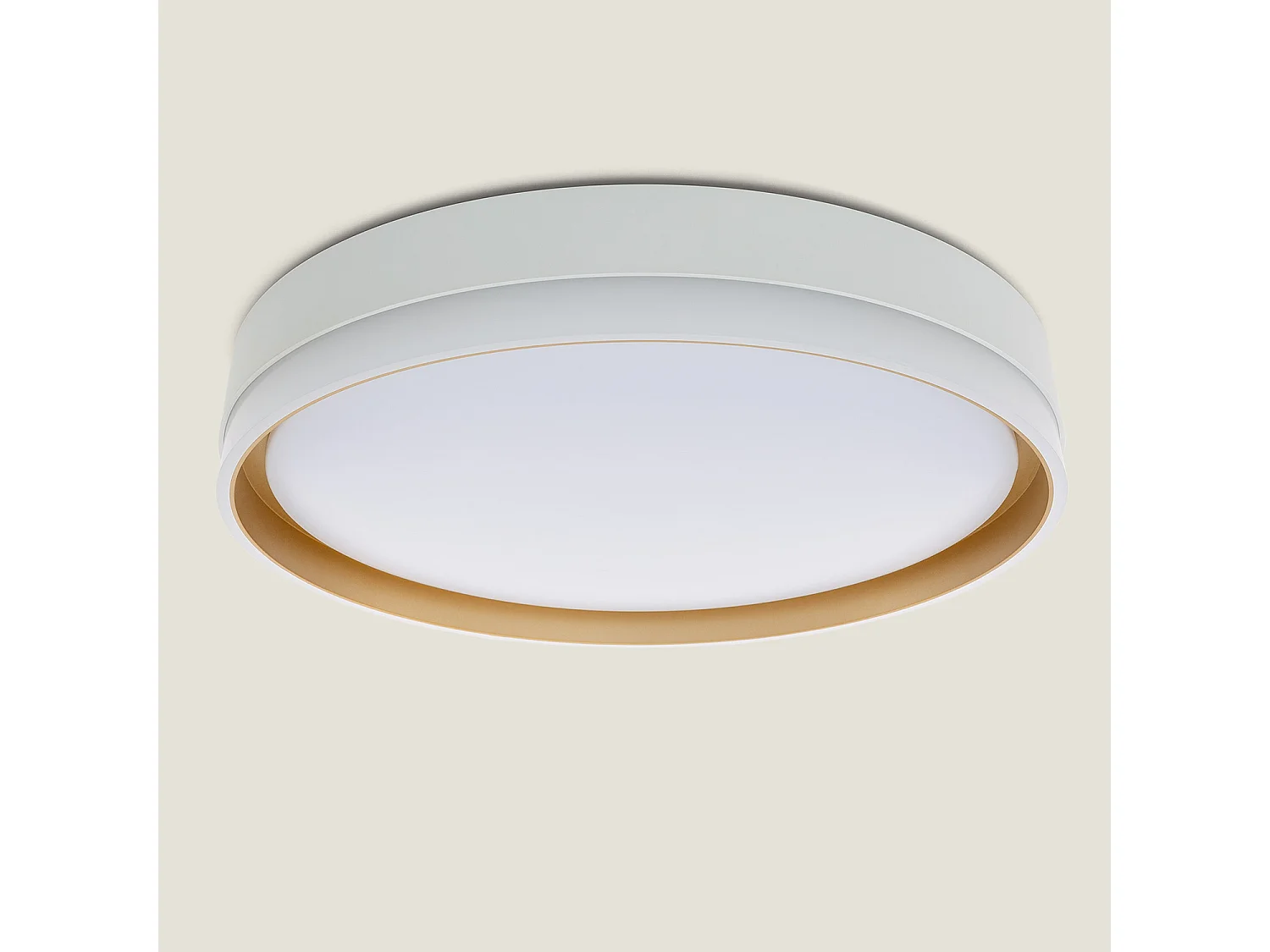 Plafón LED 24W Circular Metal Ø400 mm Marstal Dorado