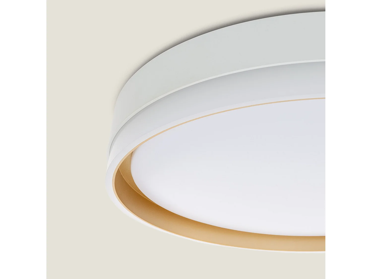 Plafón LED 24W Circular Metal Ø400 mm Marstal Dorado