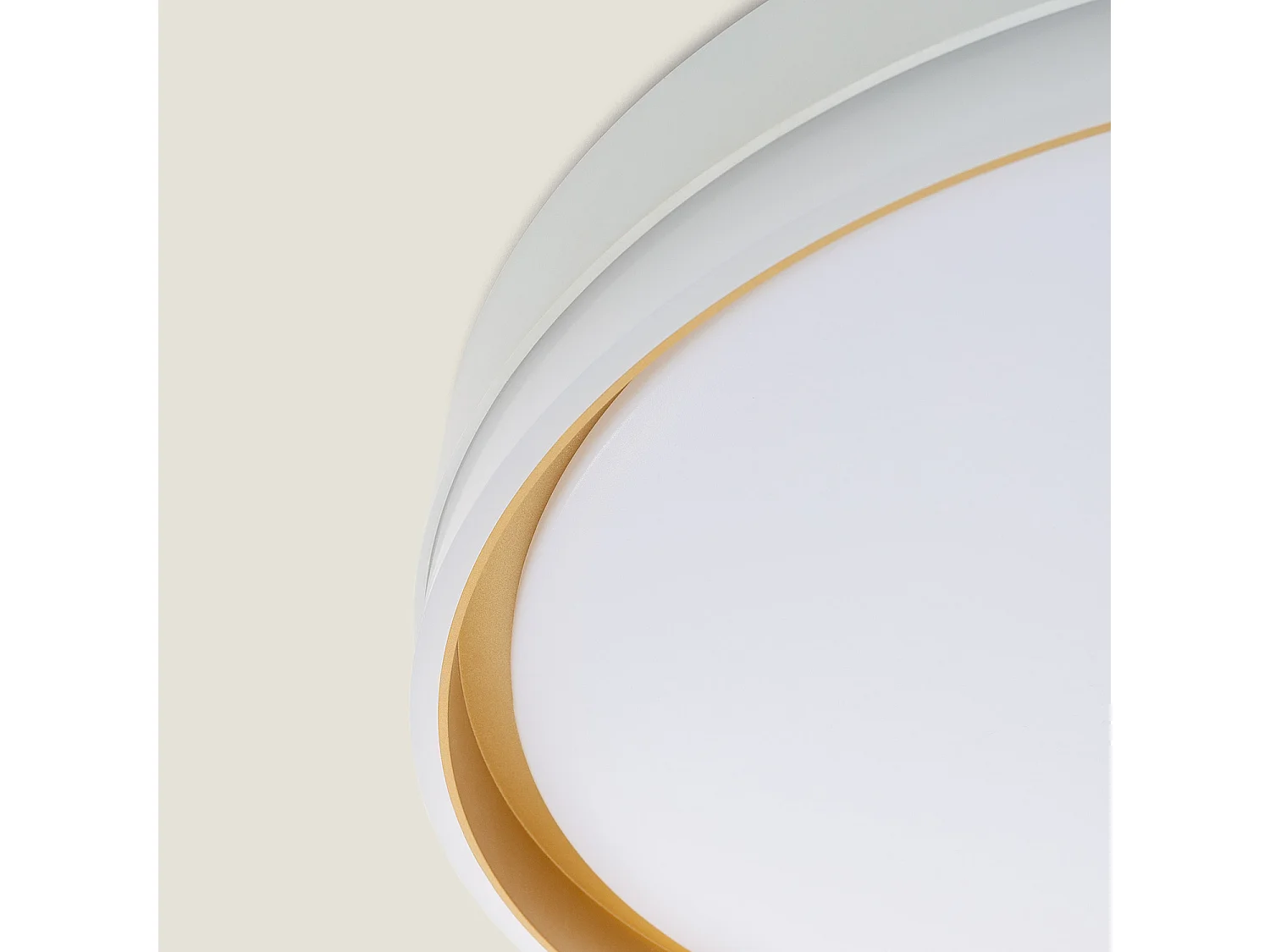 Plafón LED 24W Circular Metal Ø400 mm Marstal Dorado