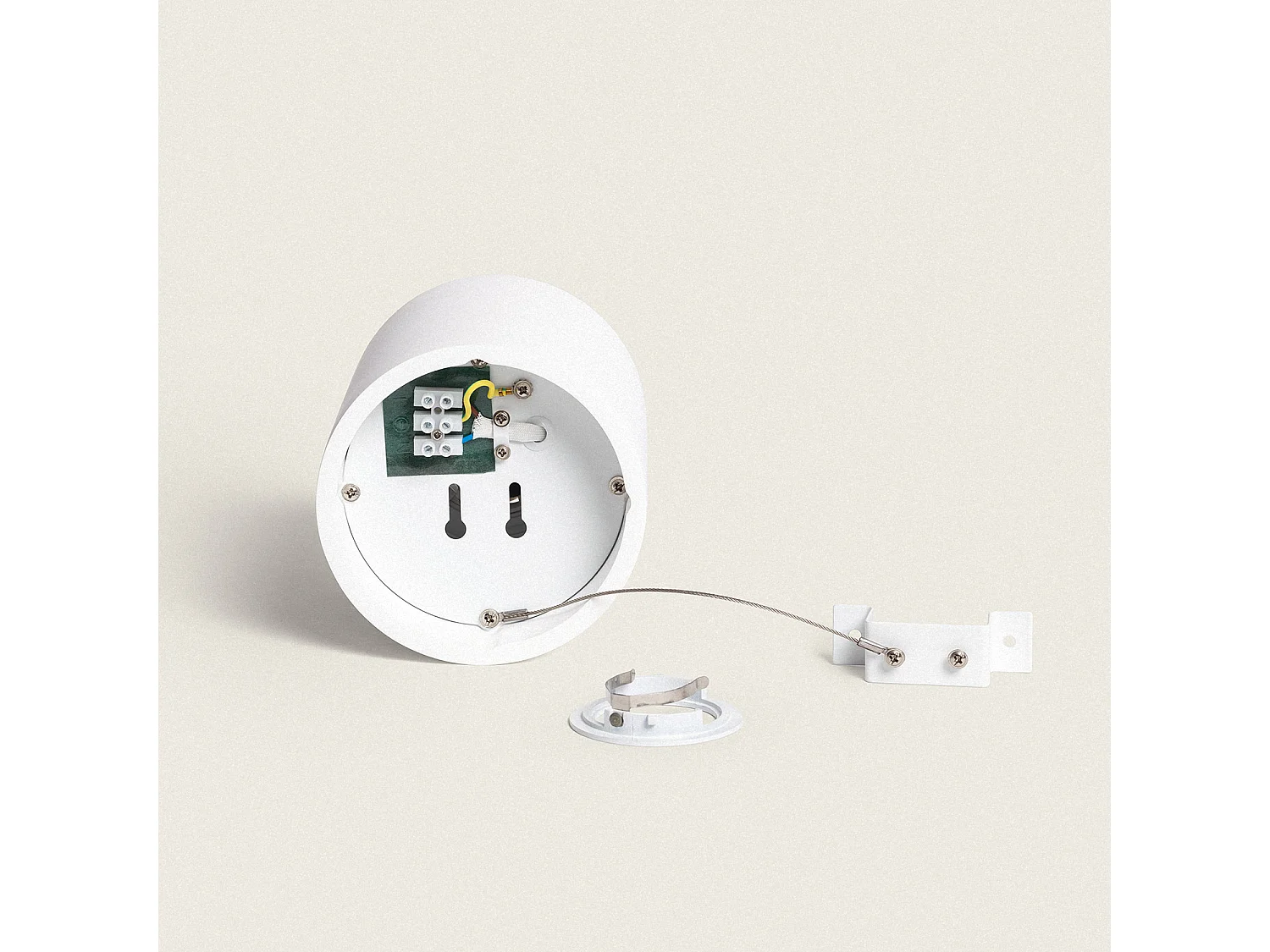 Aplique de Techo Yeso o Cemento Vulni Blanco