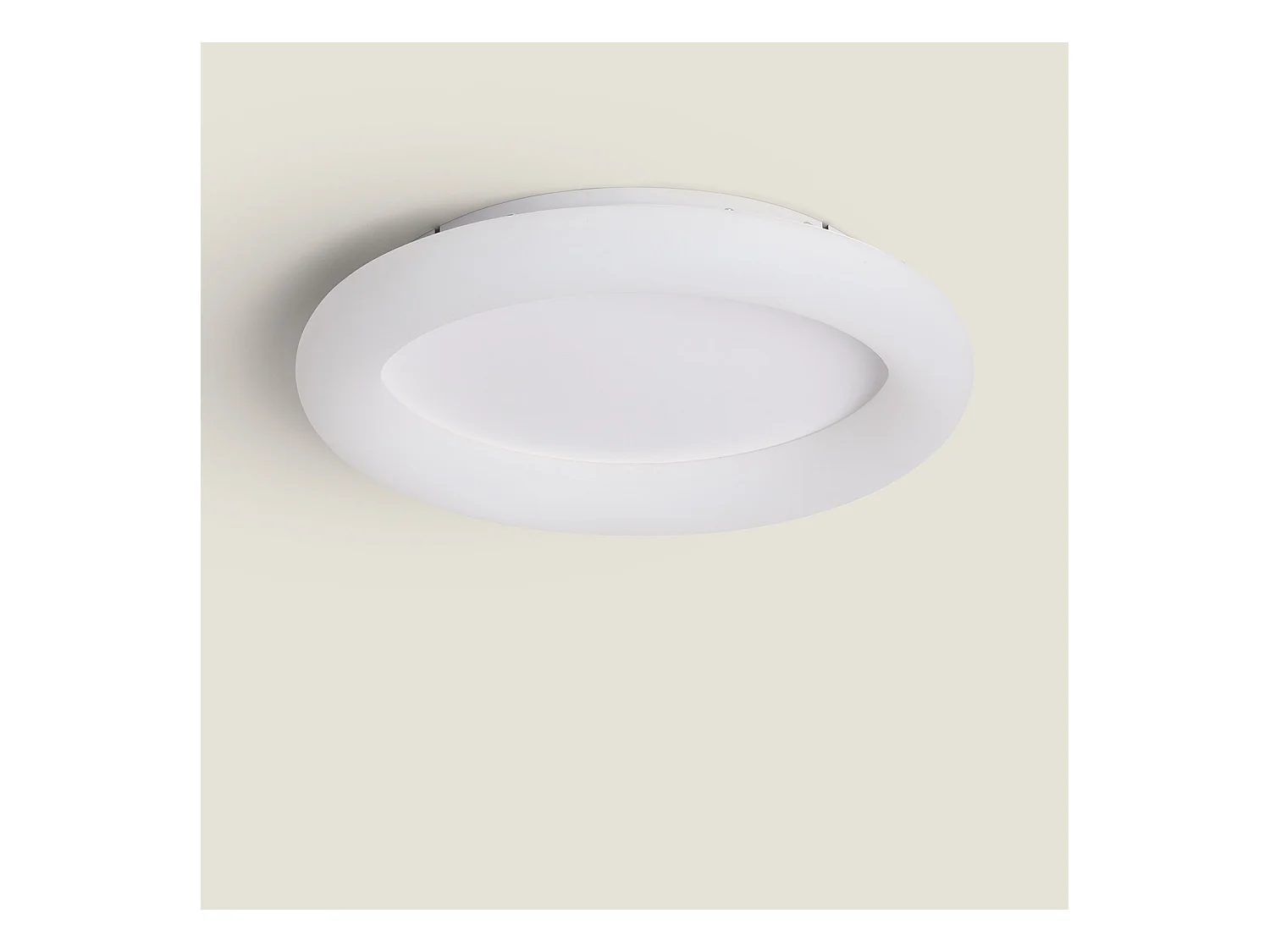 Plafón LED 36W Circular Metal Ø400 mm Irlava Blanco