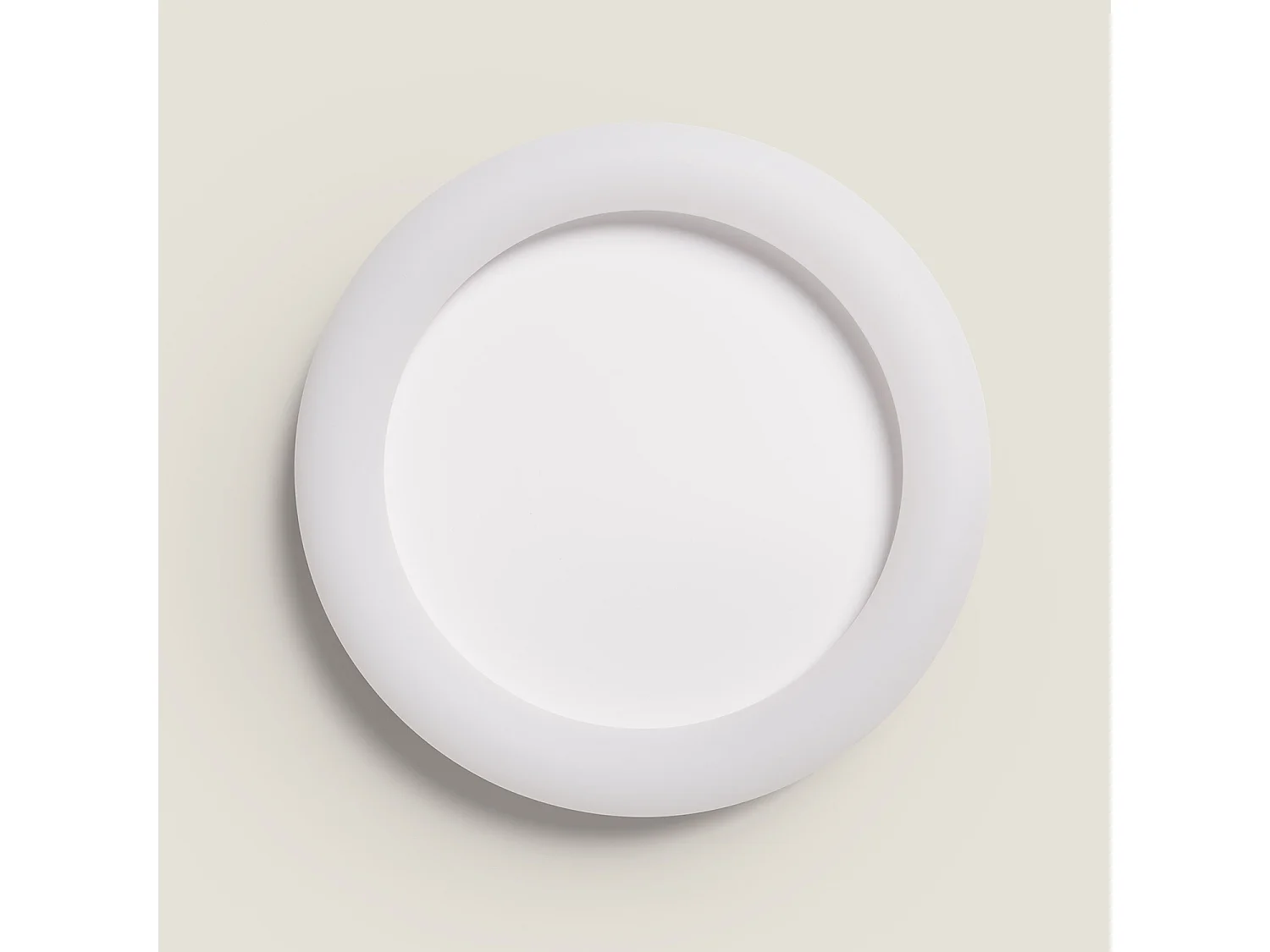 Plafonnier LED 36W Rond Métal Ø400 mm Irlava Blanc