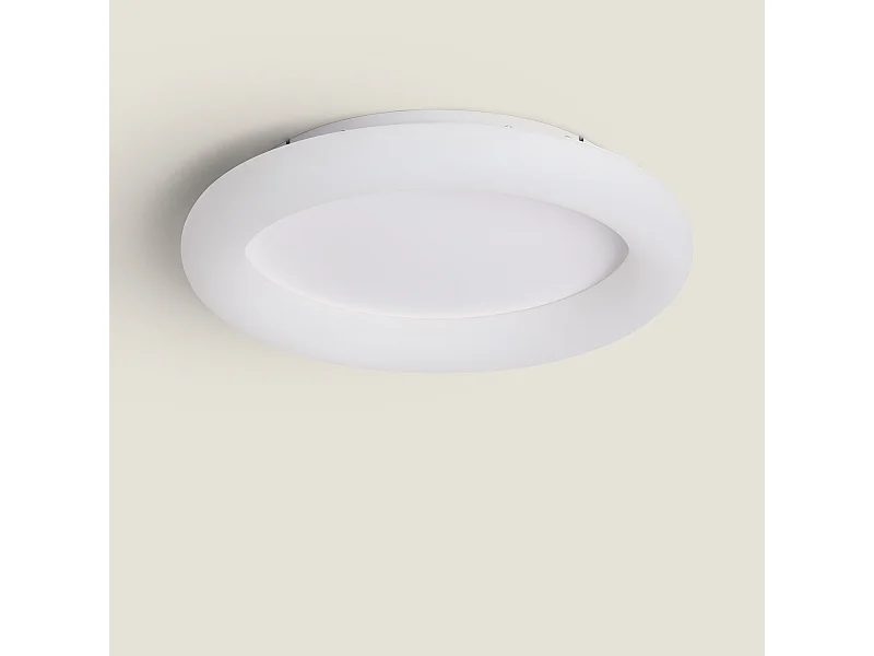Plafonnier LED 36W Rond Métal Ø400 mm Irlava Blanc