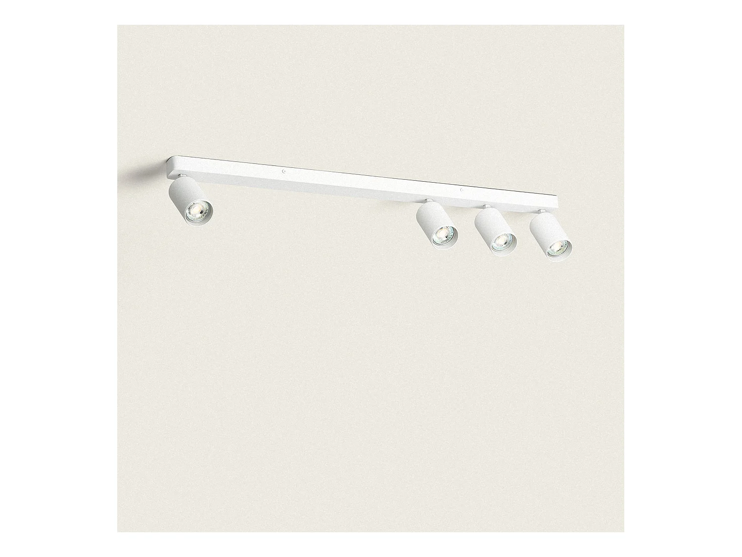 Plafonnier Aluminium Breixo 4 Spots Blanc