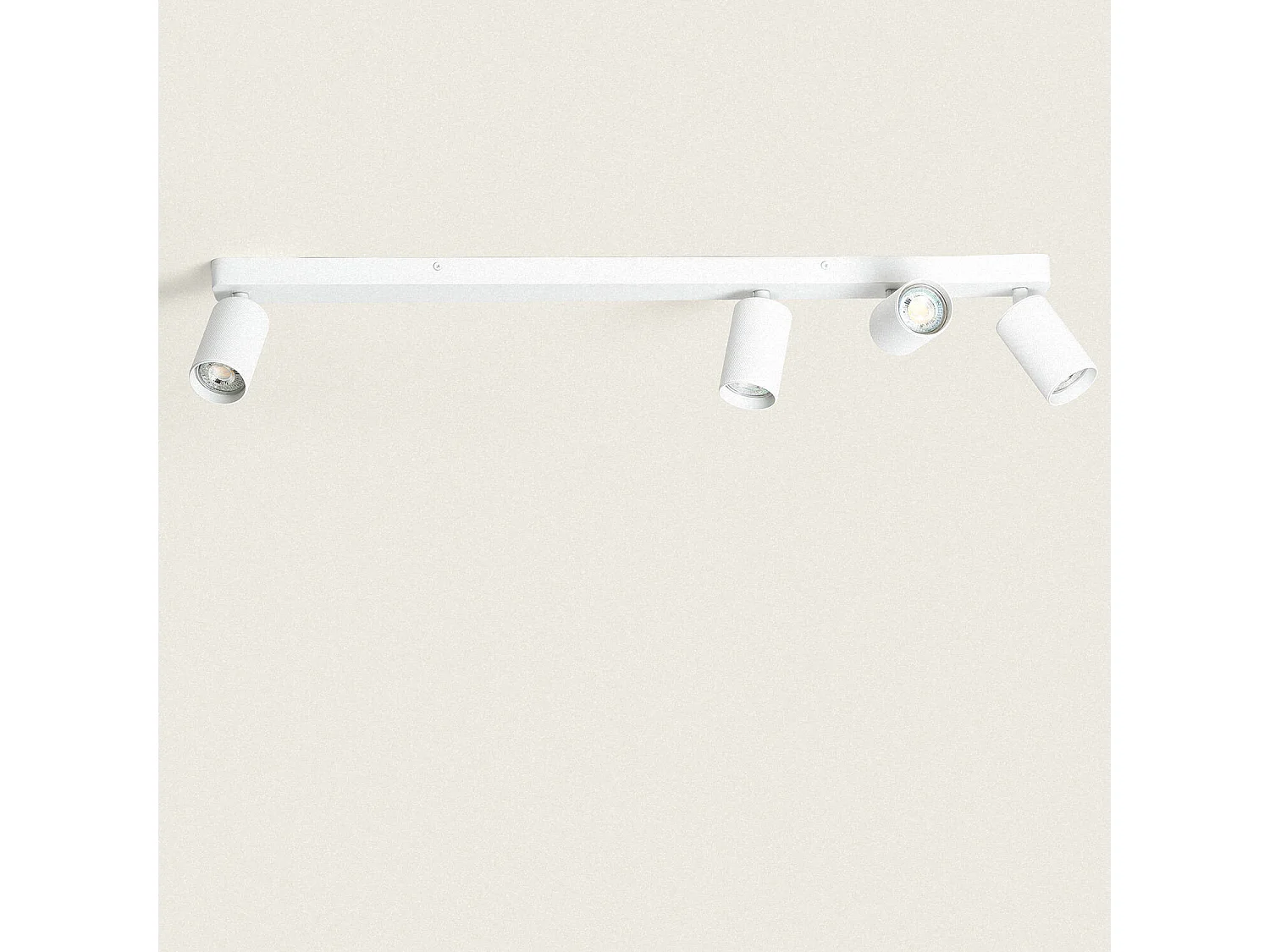 Aplique de Techo Aluminio Breixo 4 Focos Blanco