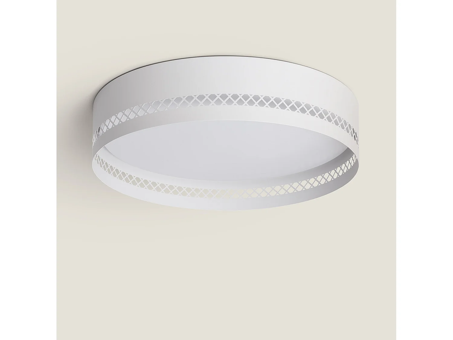 Plafoniera LED da 40 W in Acciaio Walital L Bianco