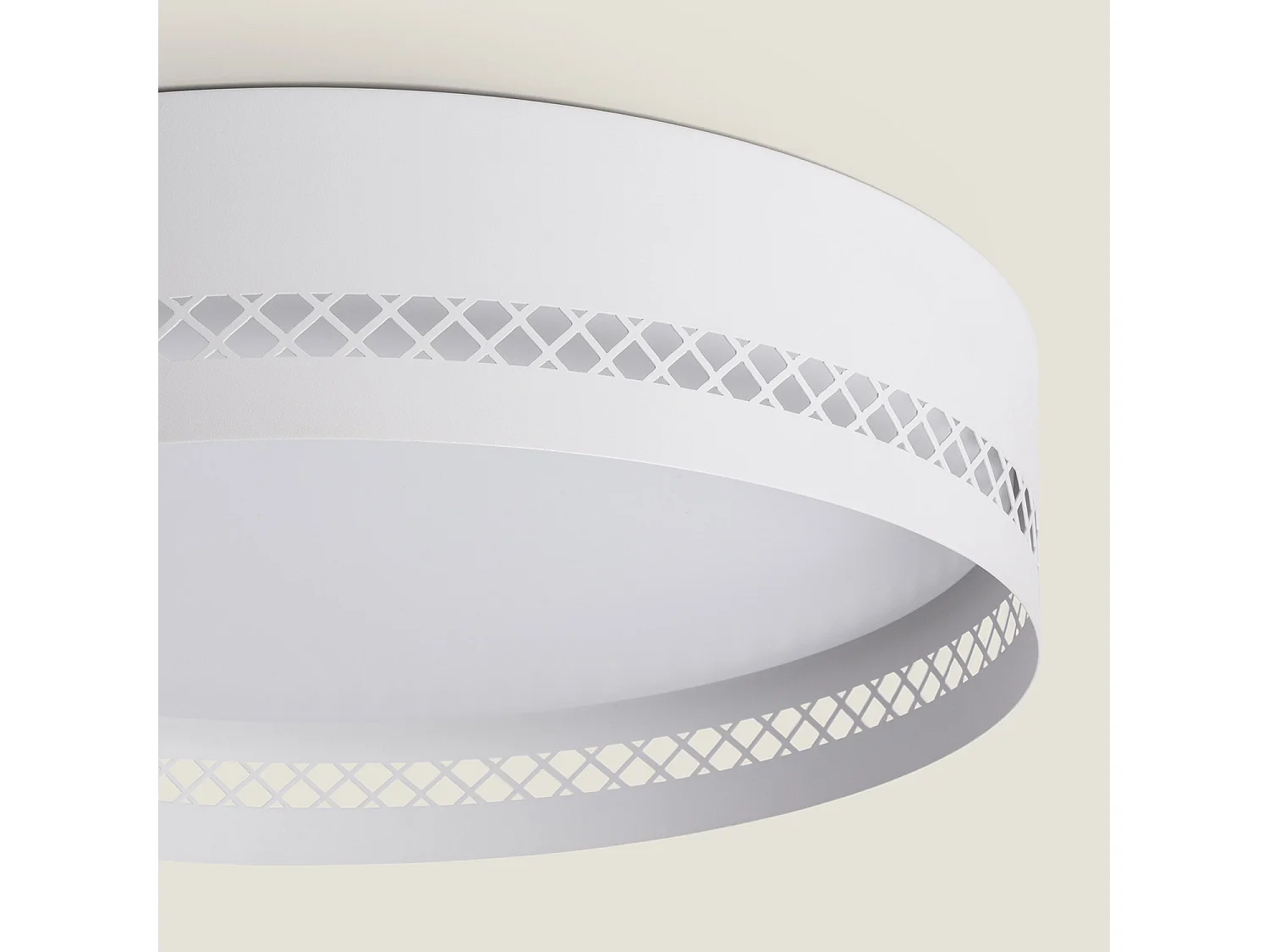 Plafoniera LED da 40 W in Acciaio Walital L Bianco