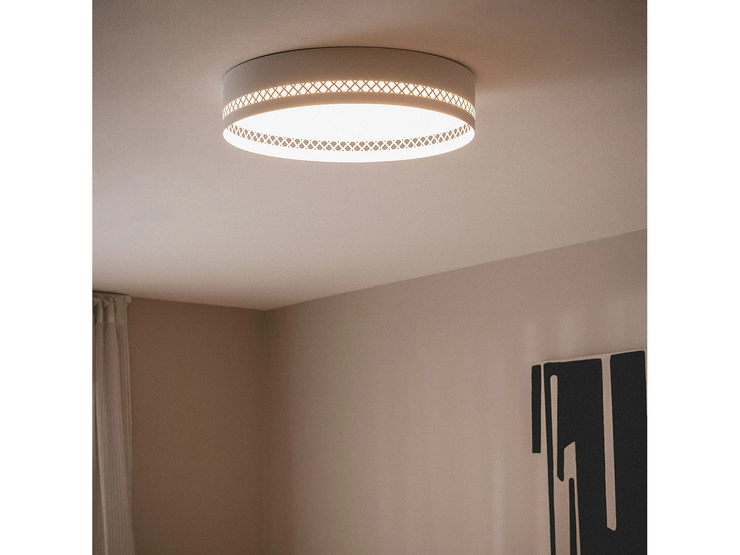 Plafoniera LED da 40 W in Acciaio Walital L Bianco