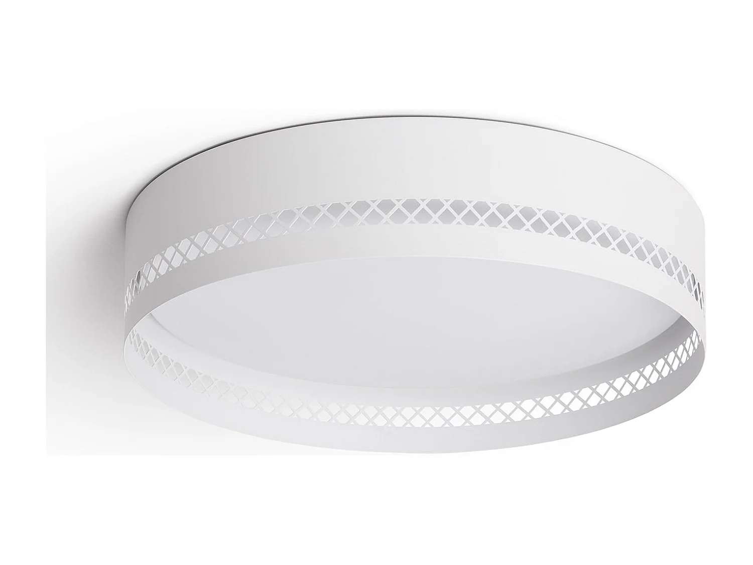 Plafoniera LED da 40 W in Acciaio Walital L Bianco