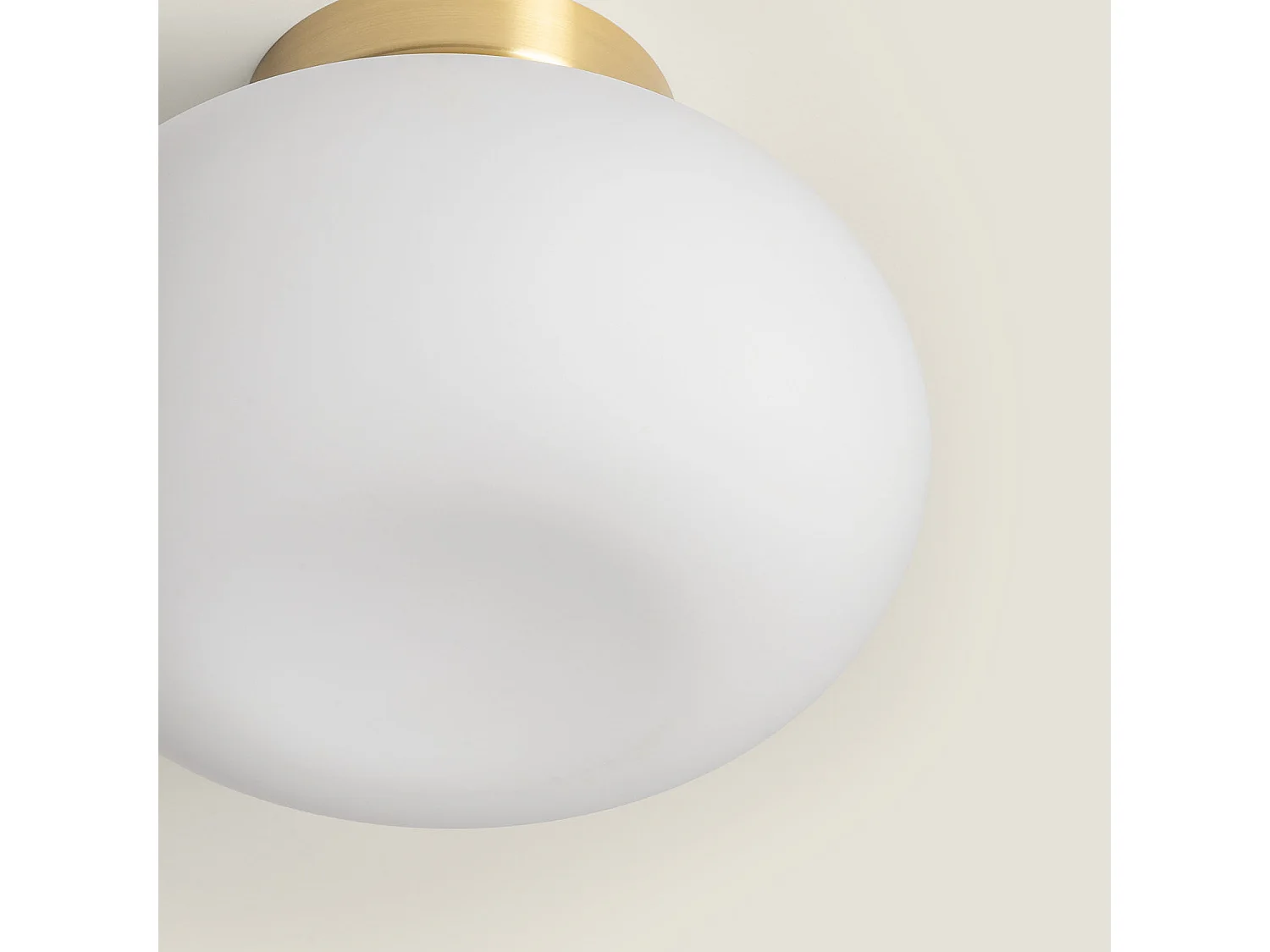 Lámpara de Techo LED 9W Metal y Cristal Keyla Dorado