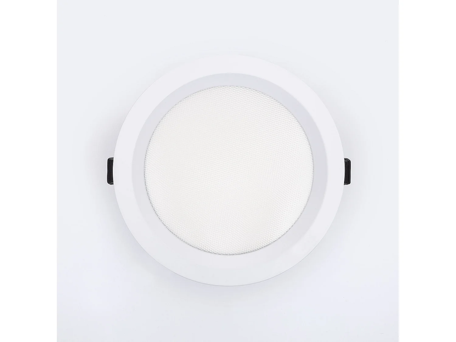 Downlight LED 15W Circolare AERO CCT Selezionabile 130 lm/W Microprismatico Foro Ø 160 mm No Flicker 2700K - 3200K - 4000K Selezionabile (Caldo-Naturale)