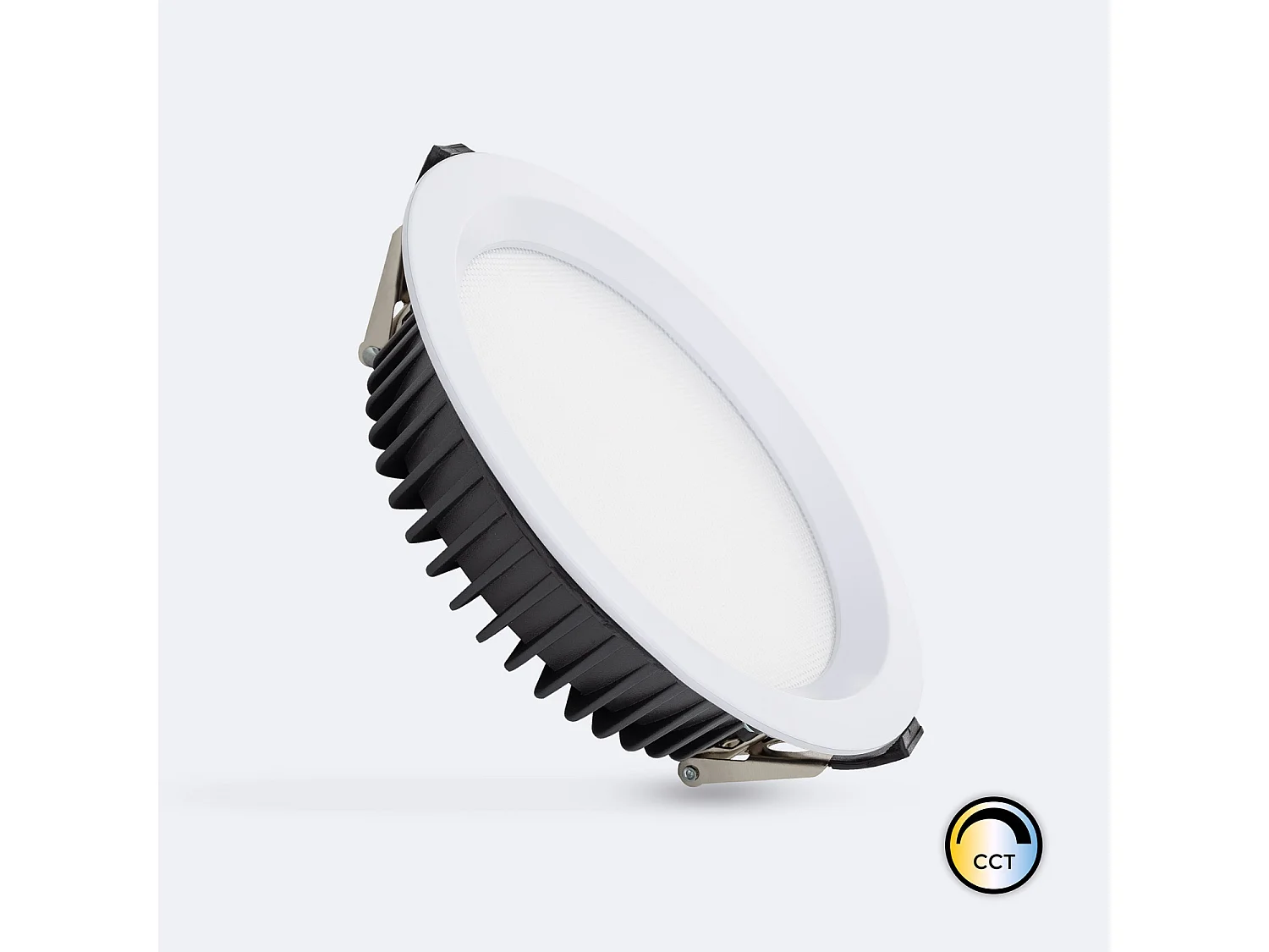 Downlight LED 15W Circolare AERO CCT Selezionabile 130 lm/W Microprismatico Foro Ø 160 mm No Flicker 2700K - 3200K - 4000K Selezionabile (Caldo-Naturale)
