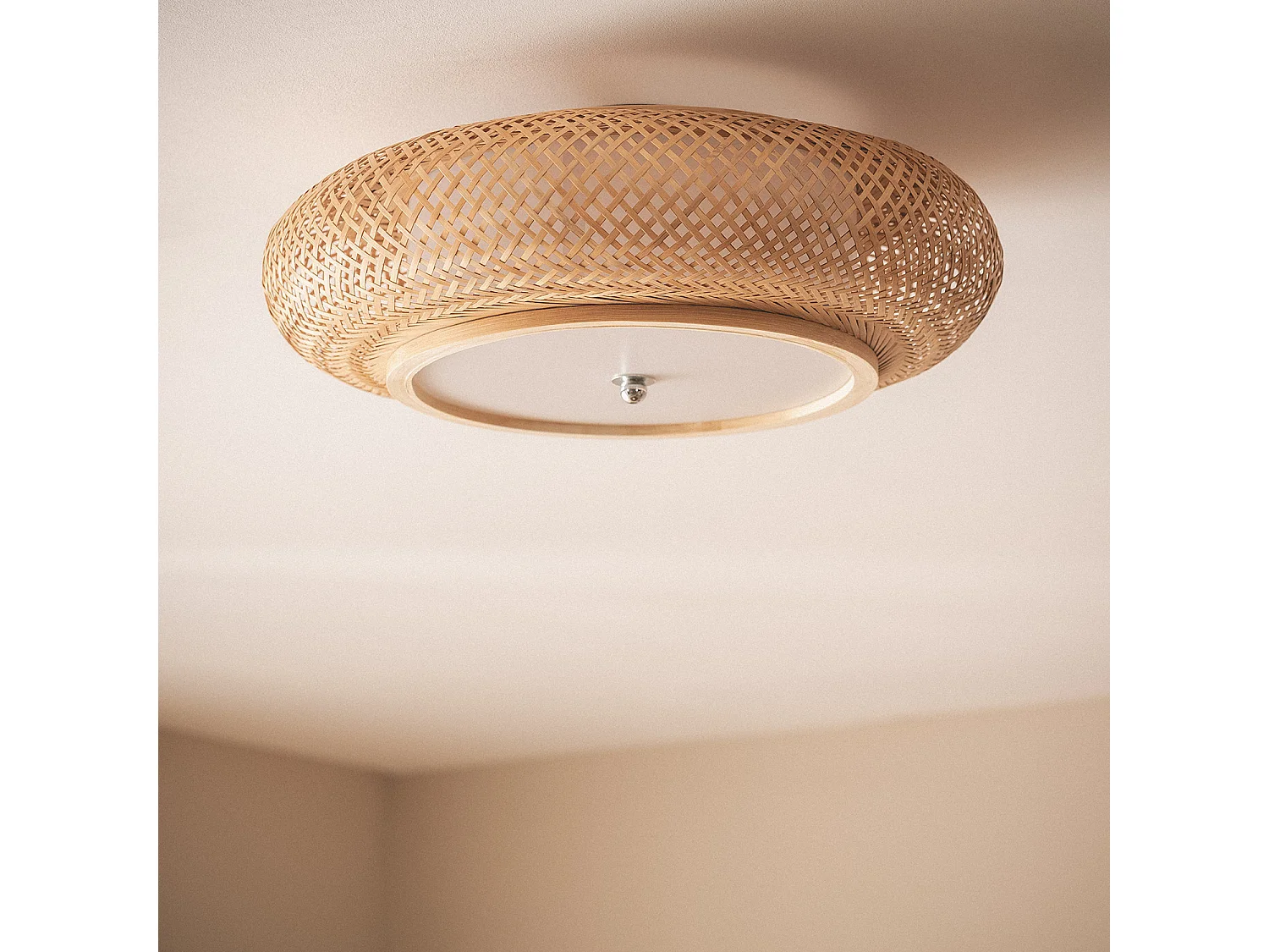 Plafonnier Bambou Sorolla Naturel