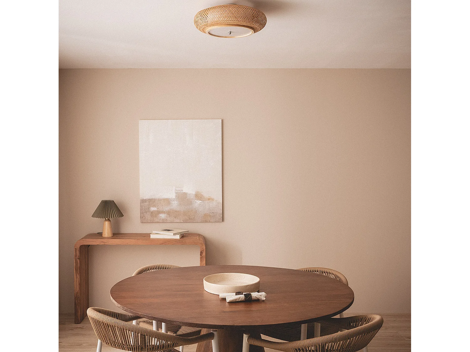 Plafonnier Bambou Sorolla Naturel