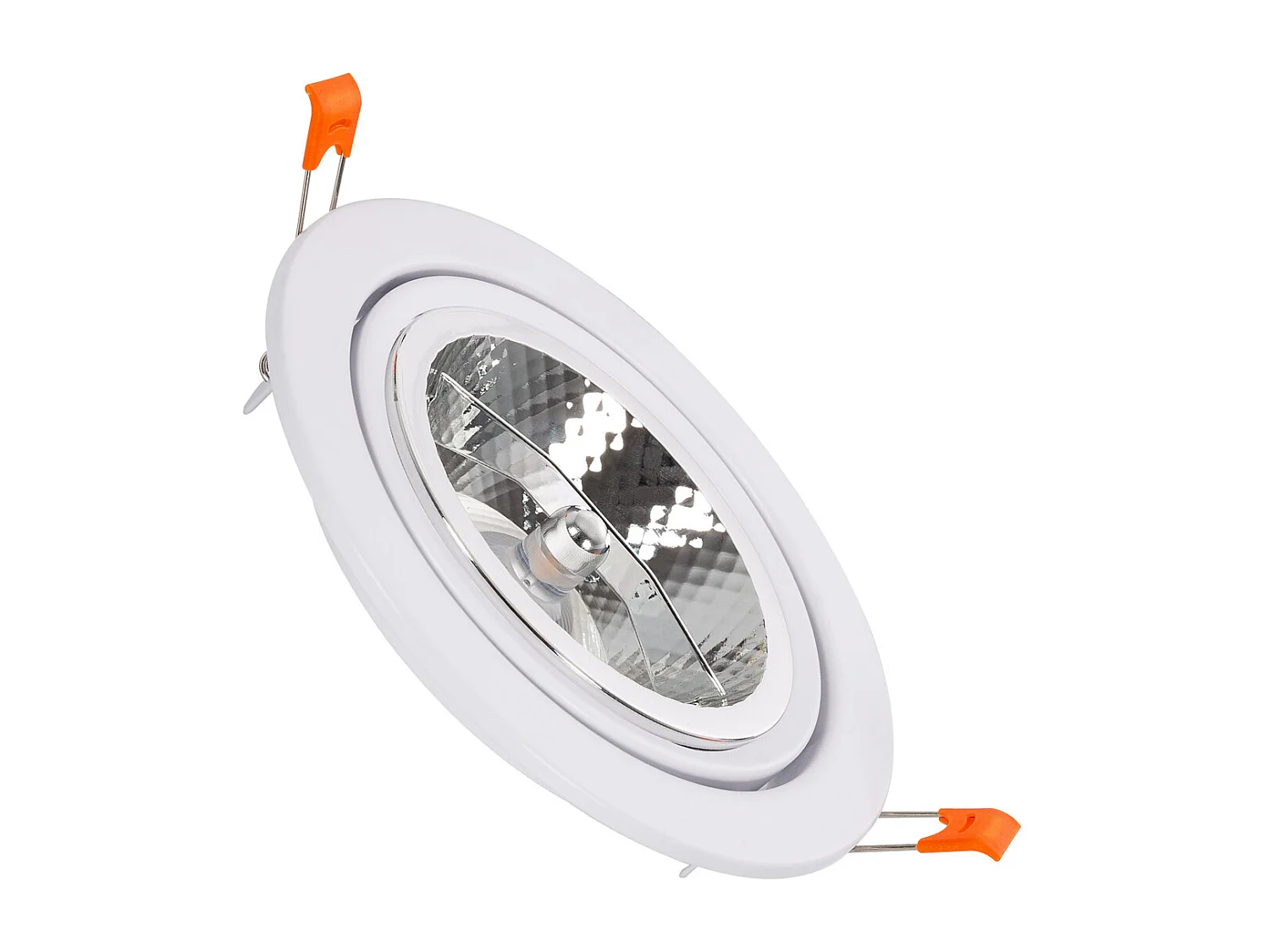 Spot Downlight LED 12 W Orientable Rond AR111 Coupe Ø120 mm No Flicker 4000K Blanc neutre