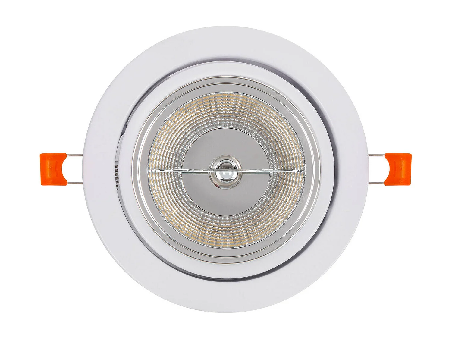 Spot Downlight LED 12 W Orientable Rond AR111 Coupe Ø120 mm No Flicker 4000K Blanc neutre