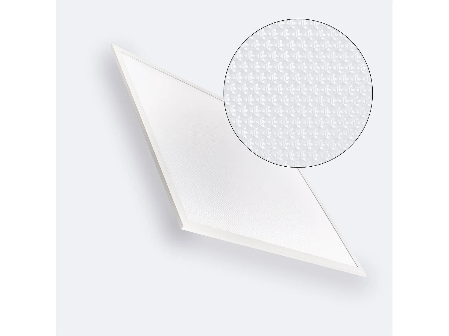 Pannello LED 60x60 cm 42W 5040lm Microprismatico (UGR16) SUPREME PMMA CertaDrive Bianco Caldo Individuale 3000K