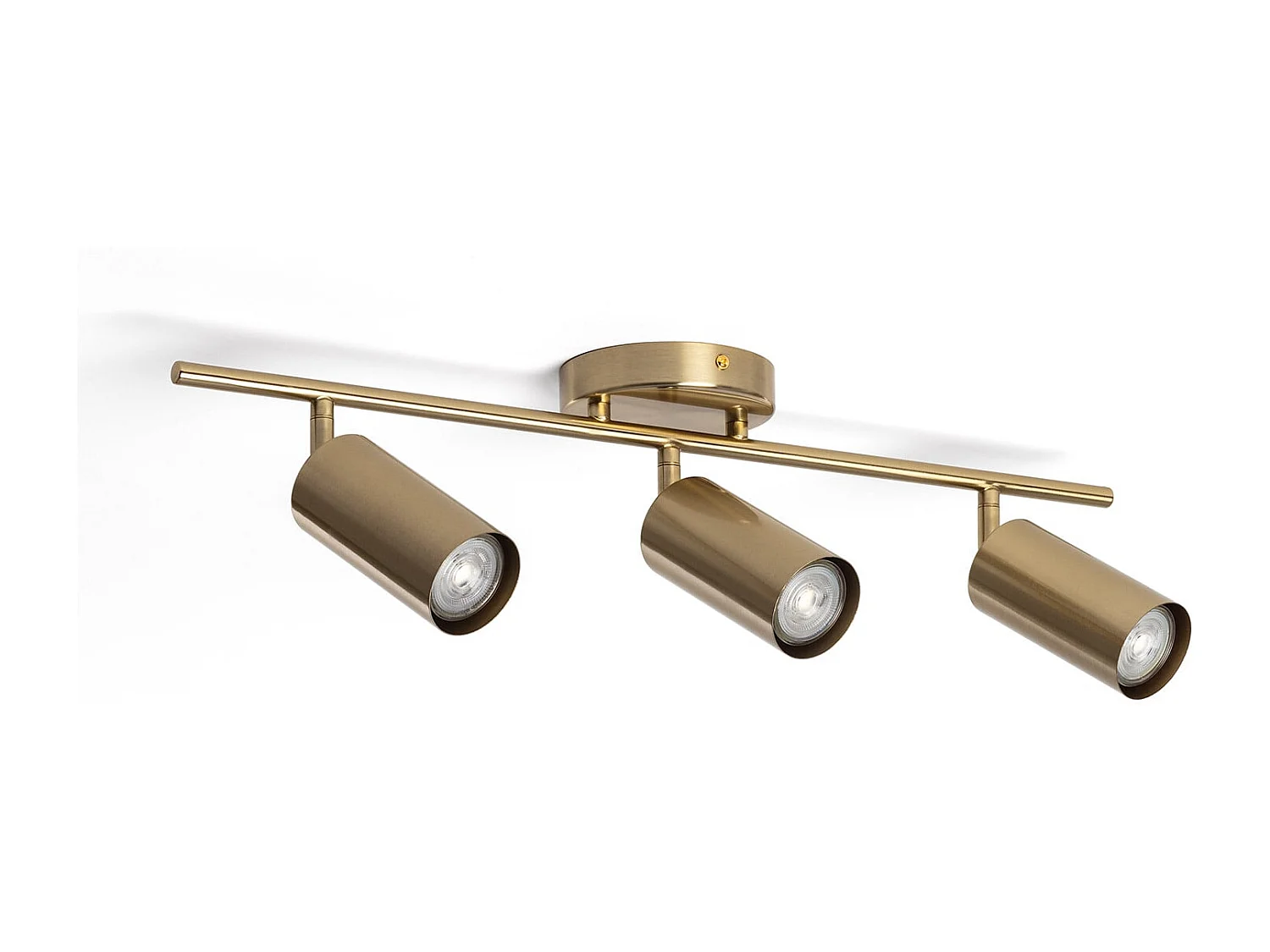 Lámpara de Techo Metal Dariel 3 Focos Dorado
