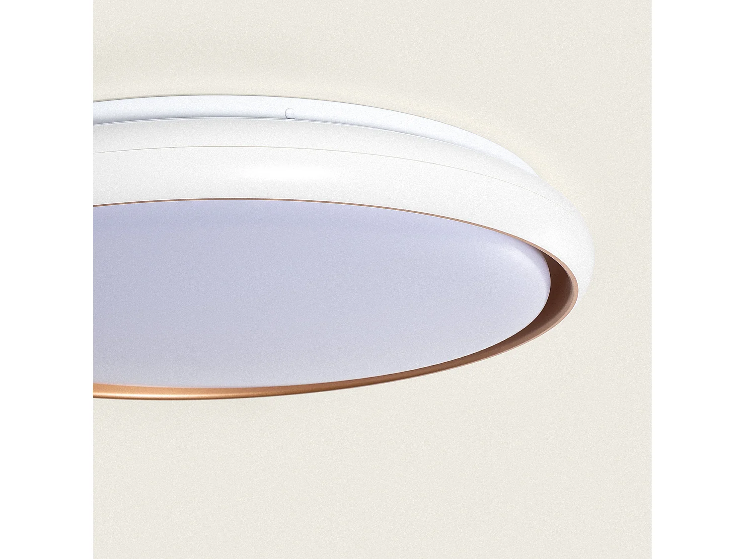 Plafonnier LED 36W Rond Ø510 mm CCT Sélectionnable Rayan Blanc