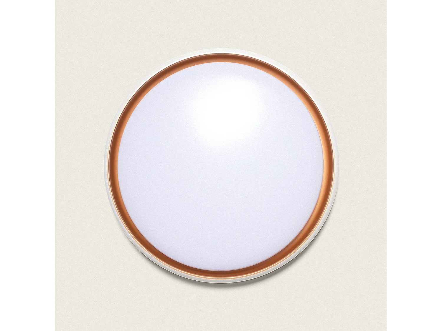 Plafonnier LED 36W Rond Ø510 mm CCT Sélectionnable Rayan Blanc