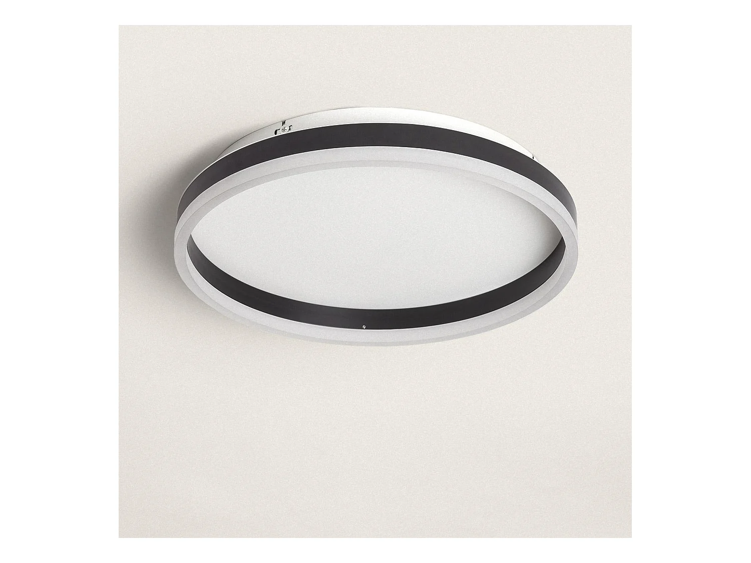 Plafonnier LED 24W Rond Métal CCT Sélectionnable Zuse (2200K - 3000K - 4000K) CCT