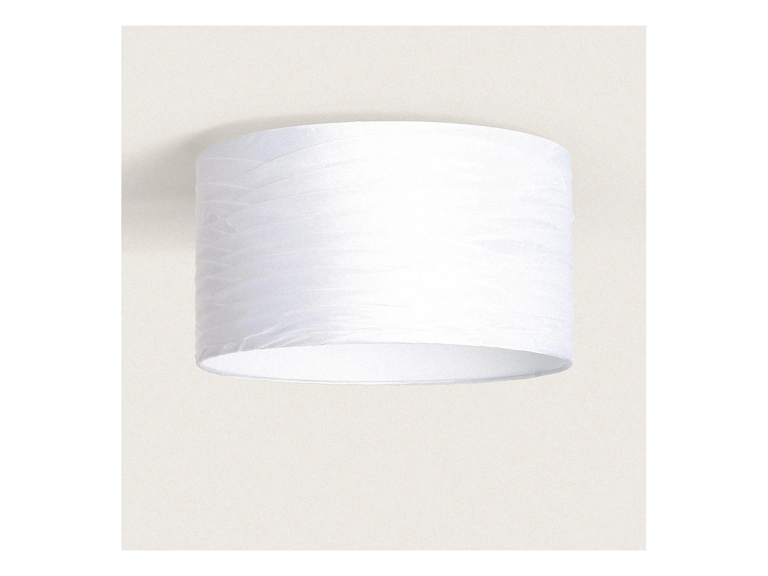 Plafonnier Tissu Marissa Blanc