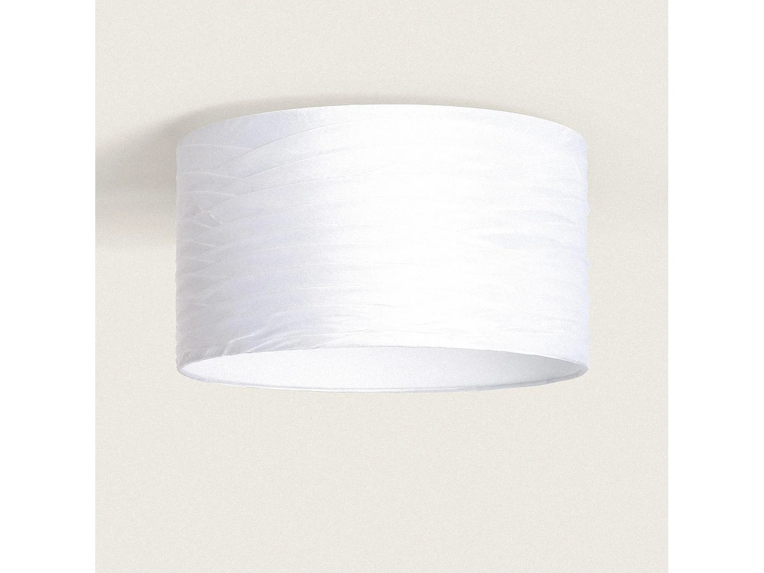 Plafonnier Tissu Marissa Blanc