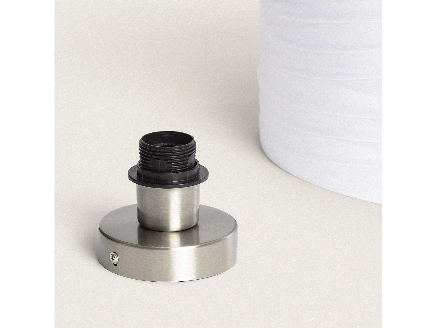 Plafonnier Tissu Marissa Blanc