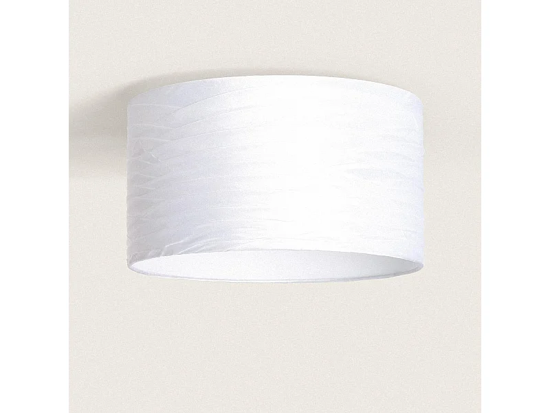 Plafonnier Tissu Marissa Blanc