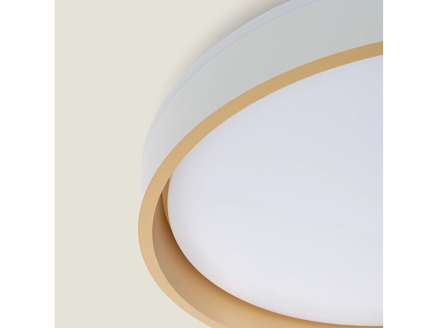 Plafón LED 24W Circular Metal Ø390 mm Kibek Dorado