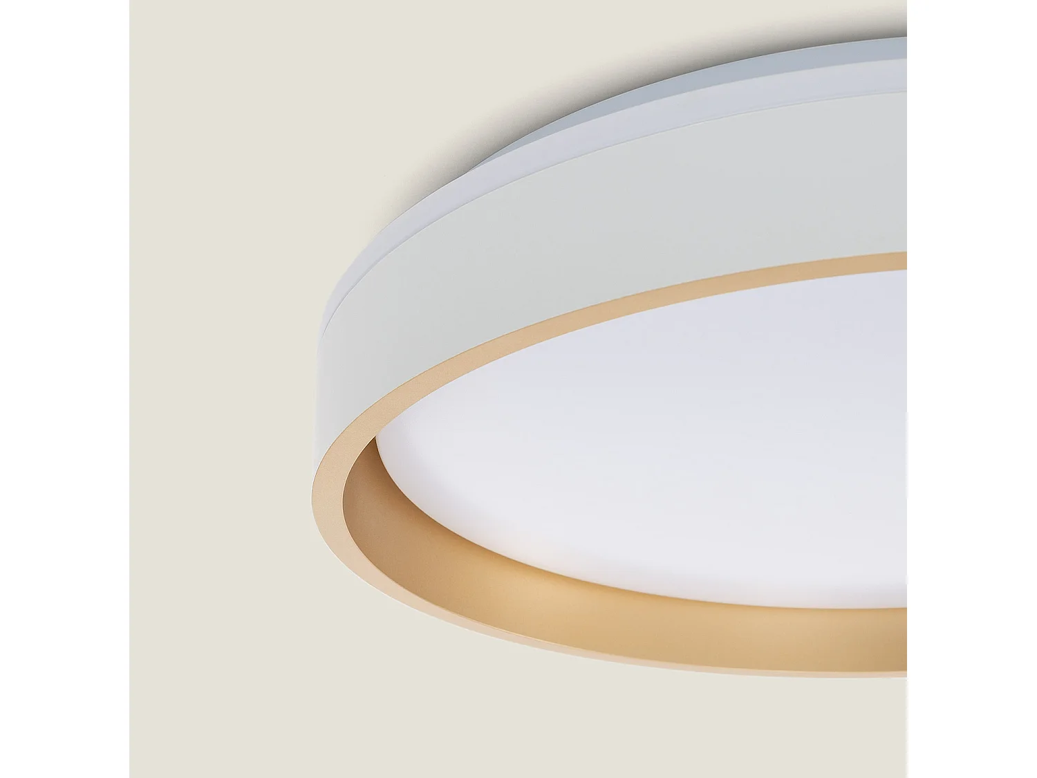 Plafonnier LED 24W Rond Métal Ø390 mm Kibek Doré