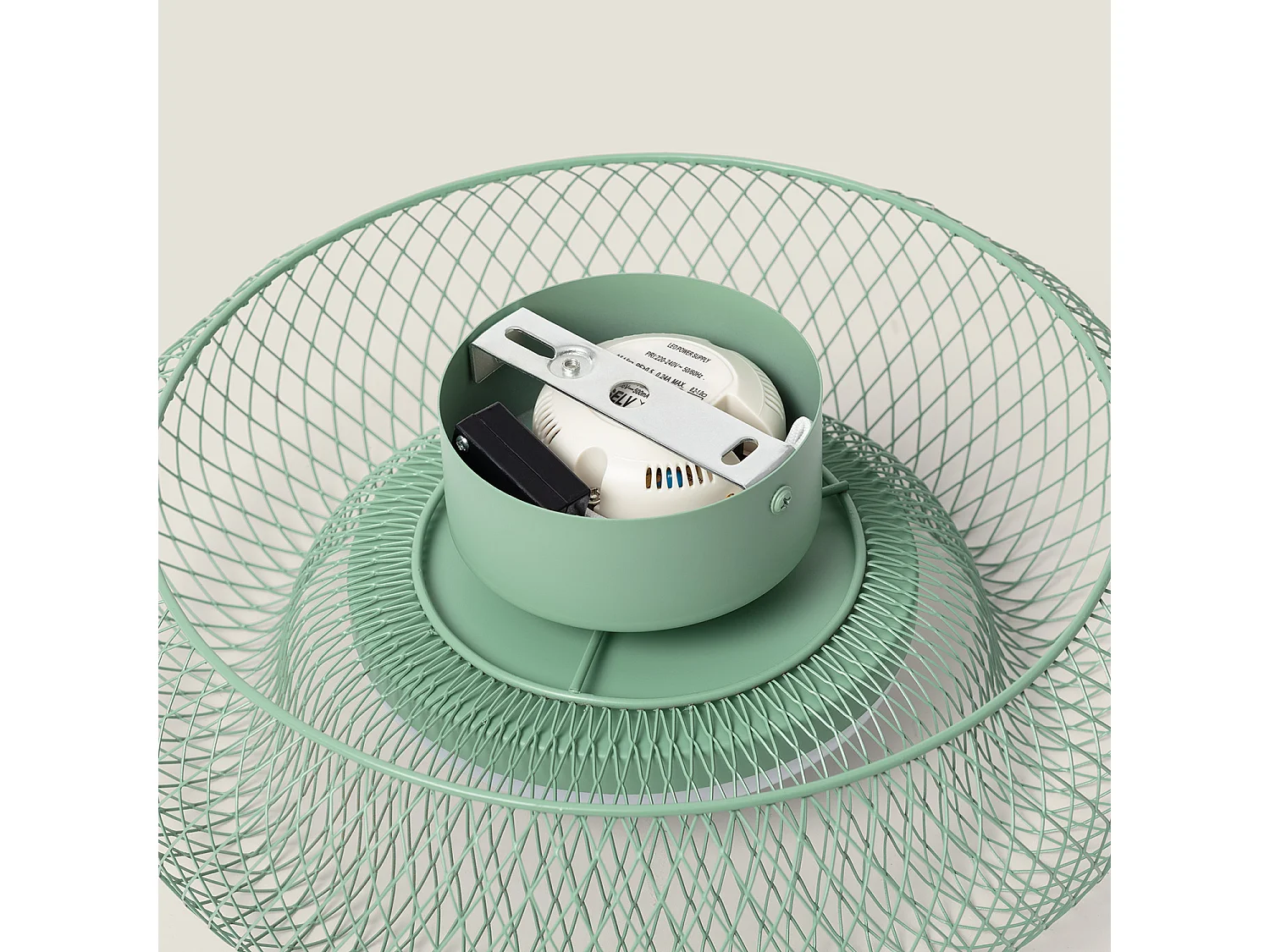 Plafonnier LED 18W Métal CCT Sélectionnable Zeiryn S Vert