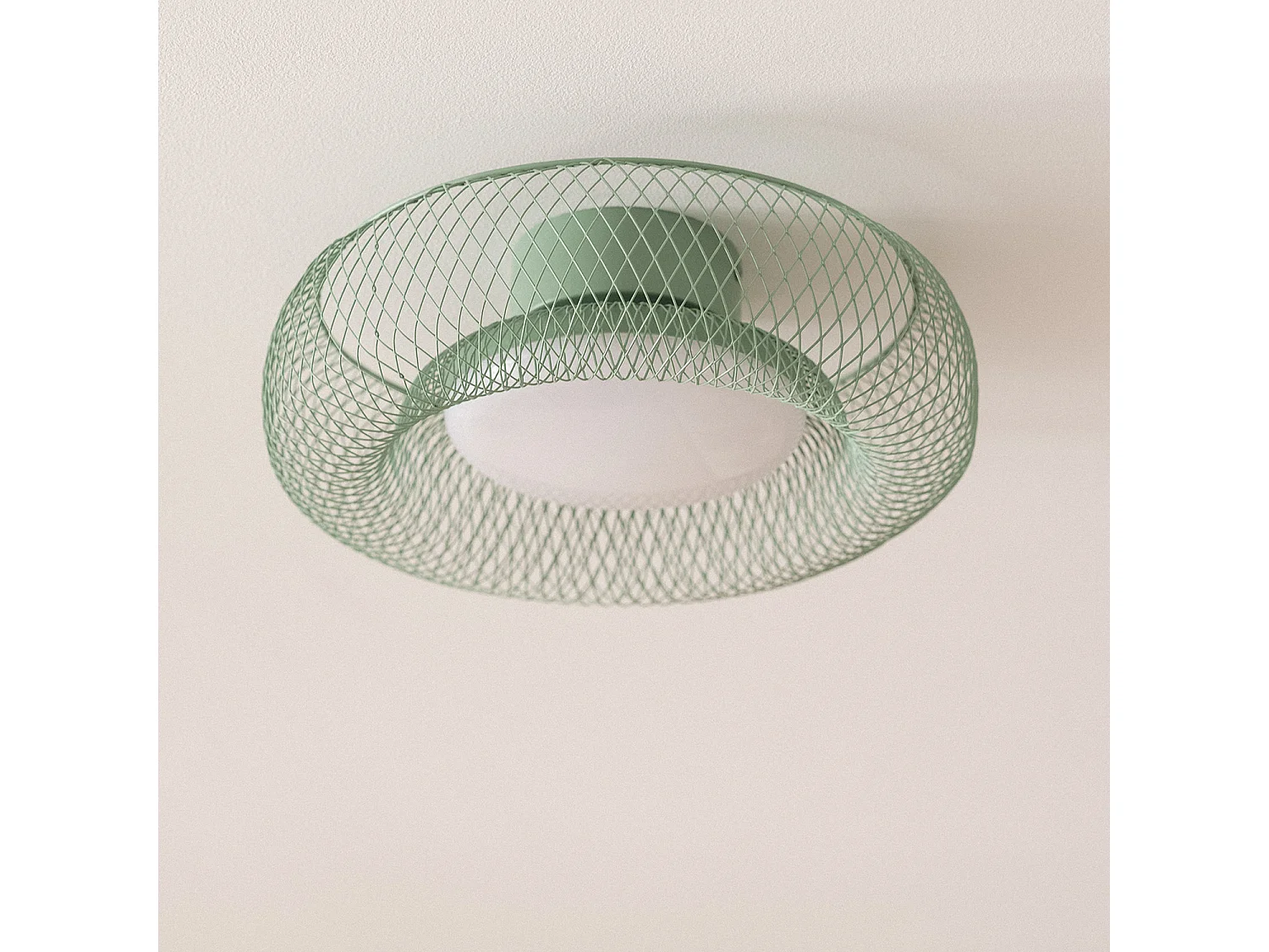 Plafonnier LED 18W Métal CCT Sélectionnable Zeiryn S Vert