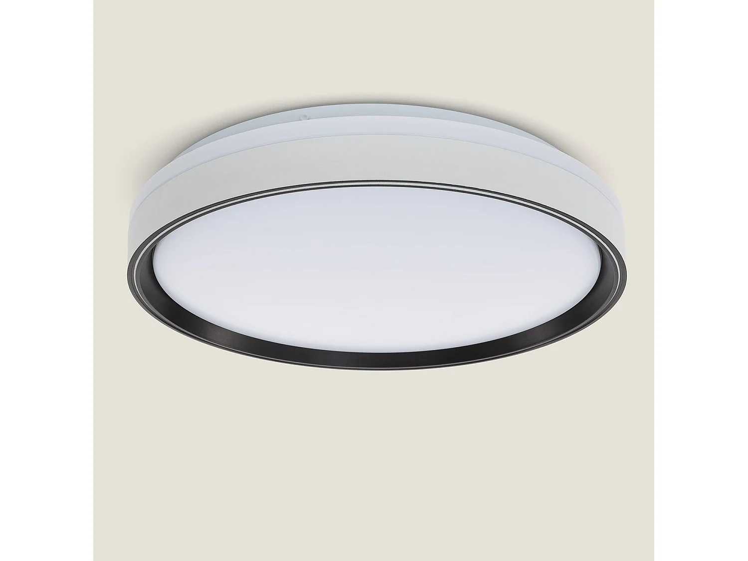 Plafón LED 24W Circular Metal Ø400 mm Nysted Negro