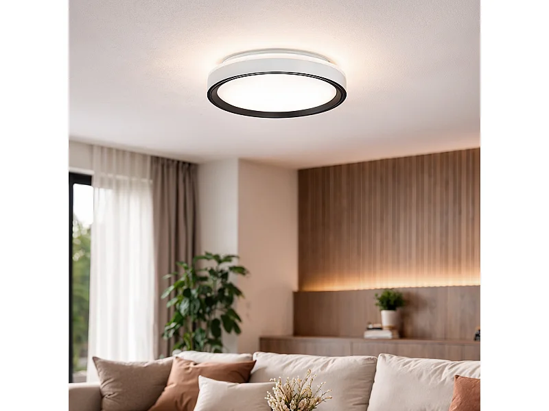 Plafoniera LED 24W Circolare Metallo Ø385 mm Nysted Nero