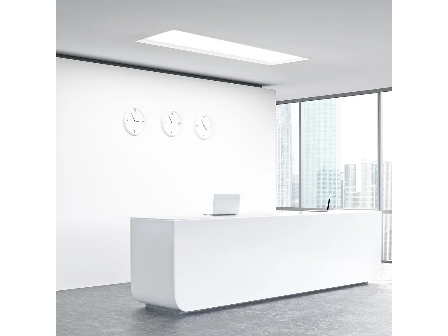 Panello LED 120x30cm 40W 4000lm Microprismatico (UGR17) con Scatola di Connessione Rapida 3000K Individuale Bianco Caldo OSRAM