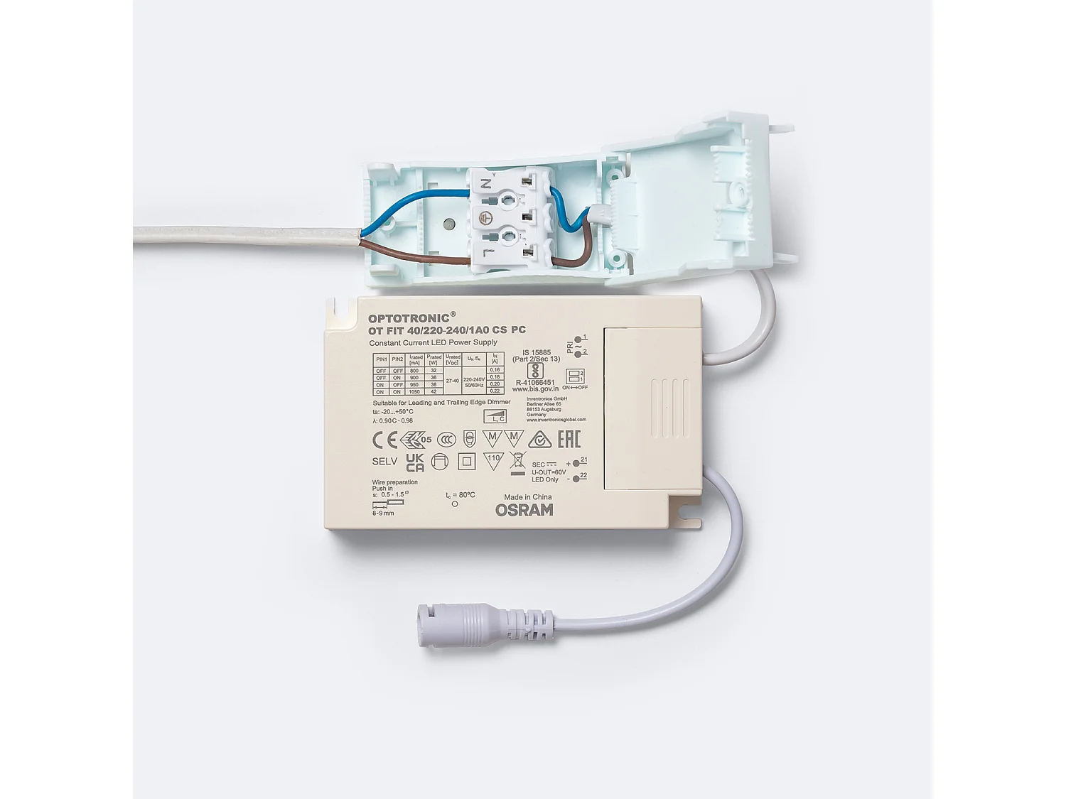 Panello LED 120x30cm 40W 4000lm Microprismatico (UGR17) con Scatola di Connessione Rapida 3000K Individuale Bianco Caldo OSRAM
