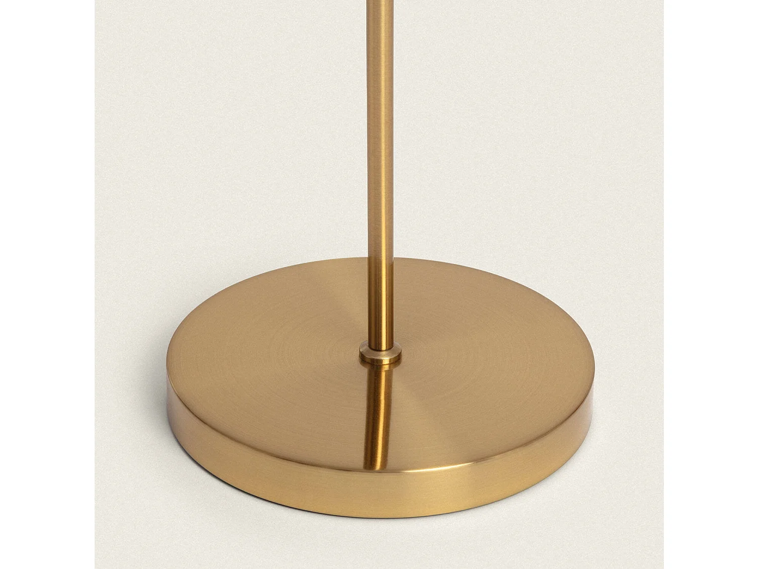 Lampada da Terra in Metallo e Vetro con Luce da Lettura Ussel Oro